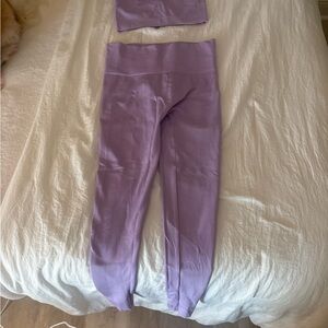 Set active lavender workout set. Size medium